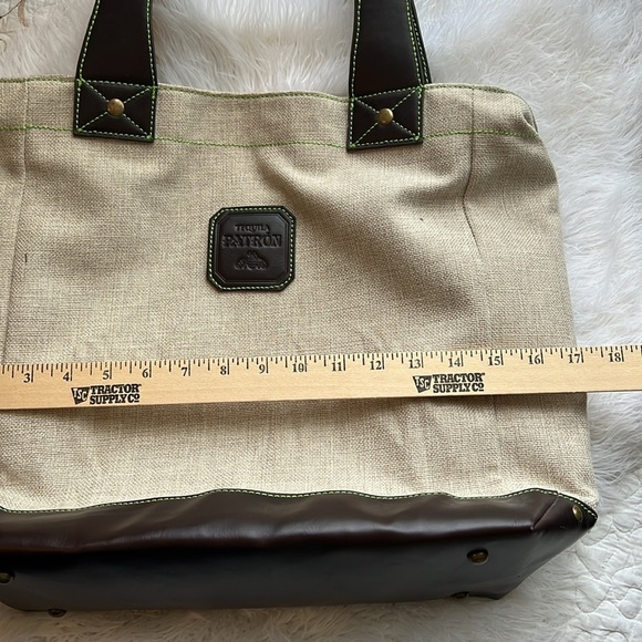 Patron Tequila Women’s Tote Insulated Removable Liner Cooler Canvas Shopping Bag - Picture 6 of 10